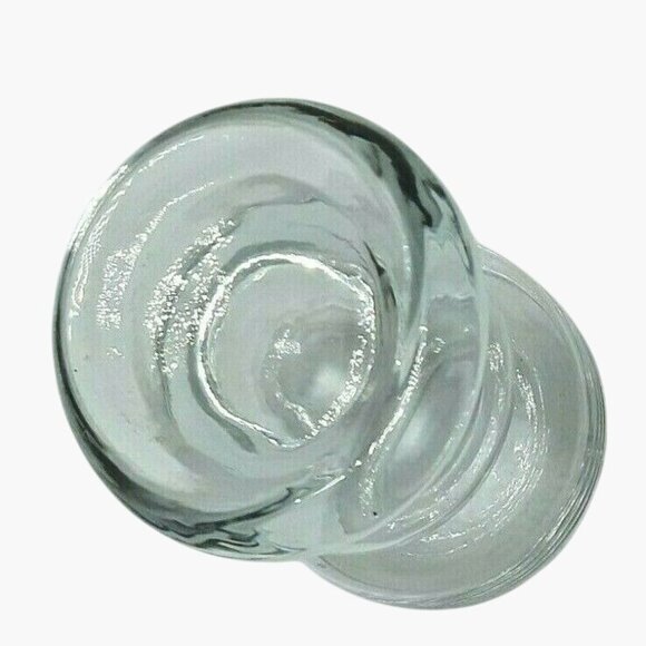 clear glass candle holder Taper Pillar Vase Candlestick 2 inch - Picture 3 of 4